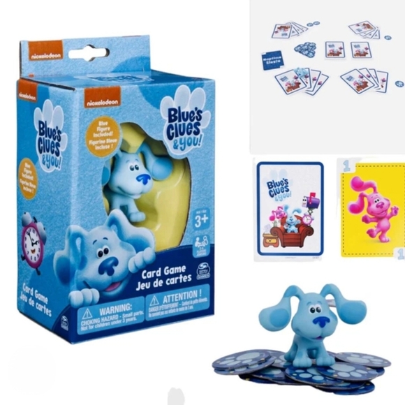 Nickelodeon Other - Nickelodeon Blue's Clues Card Game With Figure For Family And Kids Age 3 And Up